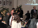 Conversations at Buffet Table Jazz Event - MetroStage